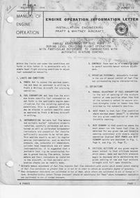 Document (Item) - (SP) Pratt and Whitney Engine Operation Information Letters 12-30