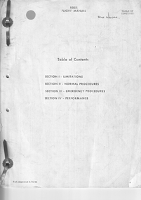 Document (Item) - Twin Commander 500S Flight Manual