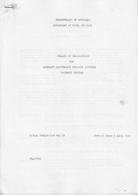 Document (Item) - (SP) DCA (Department of Civil Aviation) Exam paperwork