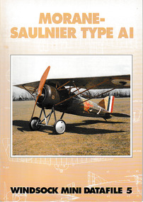 Magazine (item) - (SP) Windsock Mini Datafile No 005 - Morane Saulnier Type A1