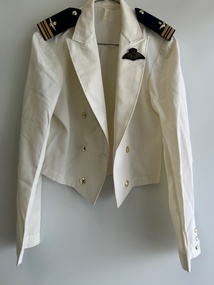 Uniform (item) - RAAF Tropical Mess Jacket, RAAF Tropical Mess Jacket, Belonging to W.A.Eacott