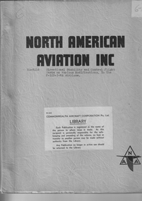 Document (item) - CAC History North American Aviation Diectional Stability Tests P-51D-5-NA