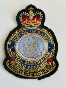 Uniform (item) - RAAF Squadron Patch - School of Radio Owned by P. Miller A322258