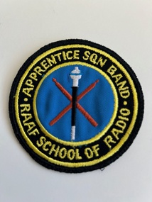 Uniform (item) - RAAF Patch  School Of Radio Apprentice Sqn Band, Owned By P.Miller A322258