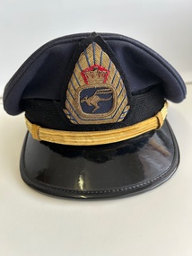 Uniform (item) - TAA Officer's Cap Owned By P.Bacon