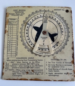Instrument (item) - Loop Bearing Computer RAAF Form A97
