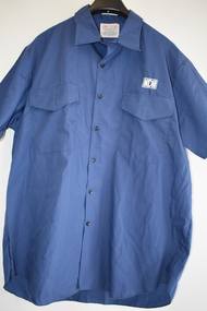 Clothing (item) - Shirt Short Sleeve Blue With HDH Logo