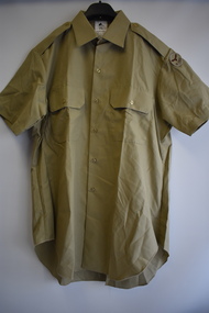 Uniform (item) - Shirt ,Short Sleeve,  Khaki Military, Size 41