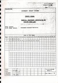 Document (item) - GAF Collection - Details of turbojet power plant for the Turana, Chief Designers Copy (19.11.68), GAF Collection - Project Turana "Technical Requirement Specification for Turbojet Power Plant"