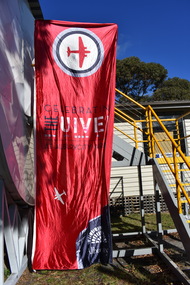 Banner (item) - Banner Celebrating the "Uiver" DC-2 At Albury City Airport