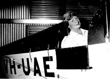 Photograph (item) - Charles Hall in VH-UAE 20 Feb 1992
