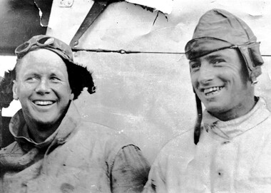 Photograph (item) - Les Holden Dr Hamilton after locating the Southern Cross 1929