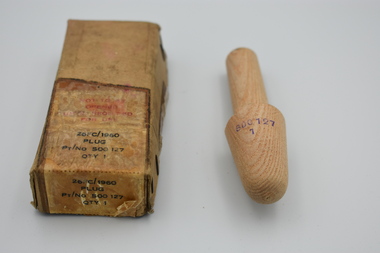 Equipment (item) - Plug Wooden 26FC/1960 Part No. S00 127