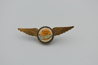 Badge (item) - Australian Airlines Kanga Crew Metal Wings Badge