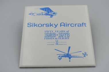 Plaque (item) - Sikorsky Aircraft Commemorative Tile Plaque