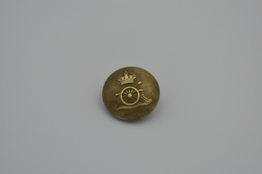 Uniform (item), Military Uniform Button, Royal Artillery, with King's Crown (Tudor Crown) 12mm Dia
