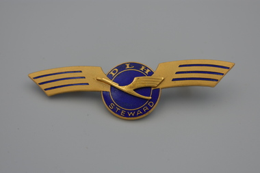 Badge (item) - Badge, Steward, DLH, (Deutsche Lufthansa)