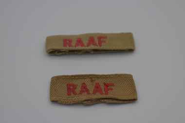 Uniform (item) - Royal Australian Air Force (RAAF) Tropical Dress Cloth Slip On Shoulder Title