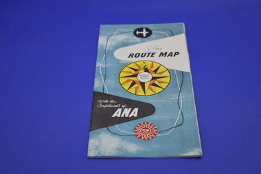 Pamphlet (item) - Australian National Airlines (ANA), Fold Out Route Map