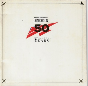Booklet (item) - British Aerospace CHADDERTON 50 Golden Years Booklet