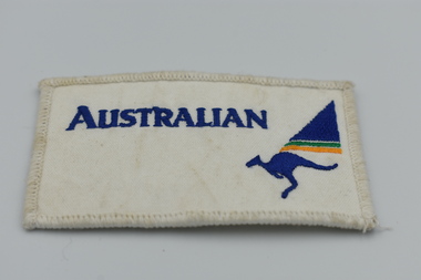Badge (item) - Badge Cloth Australian Airlines With Stylized Kangaroo Logo