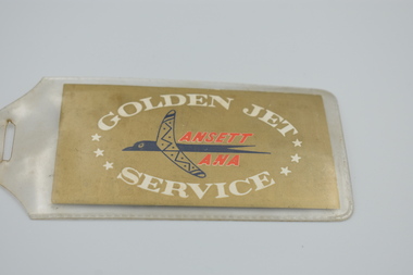 Ephemera (item) - Ansett-ANA " Golden Service " Crew Luggage Tag