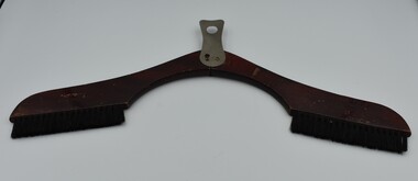 Clothing (item) - Clothes Hanger Folding With Clothes Brush Owned By B.D.Frary