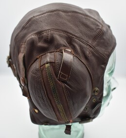 Headwear (item) - Flying Helmet Leather RAF Type C Owned By B.D.Frary