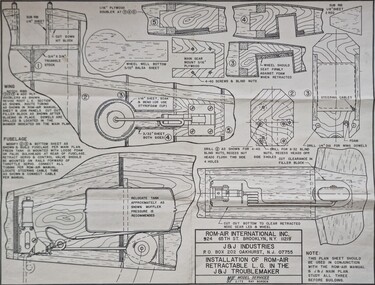 Drawing (item) - (SP) Troublemaker Install Rom Air Retractable Landing Gear (dwg) RXS17