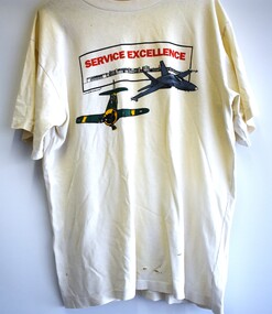 Clothing (item) - Commemorative T-Shirt From 1995 Marking Closure of H.D.H.V Engine Repair Workshop