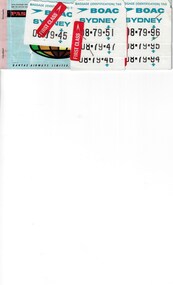 Document (item) - Qantas Airways Ltd Paper Passenger Ticket No. 0813 4370845/0813 4370846