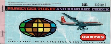 Document (item) - Qantas Airways Ltd Paper Passenger Ticket No. 0813 4370847/0813 4370848