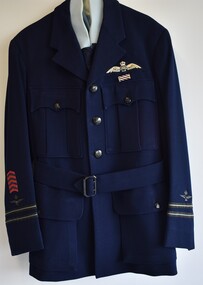 Uniform (item) - Royal Australian Air Force (RAAF) Service Dress Uniform, Complete With Shirt, Tie And Trousers