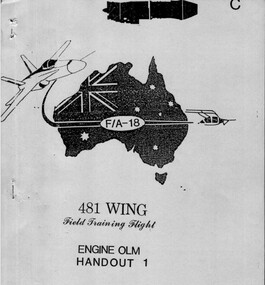 Education kit (item) - (SP) FA18 RAAF 481 Wing Training - Engine Handout 1
