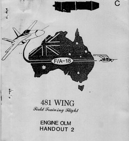 Education kit (item) - (SP) FA18 RAAF 481 Wing Training - Engine Handout 2