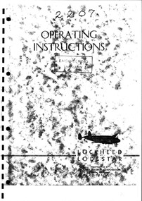 Manual (Item) - (SP) Lockheed Lodestar C60 C60A Operating Instructions