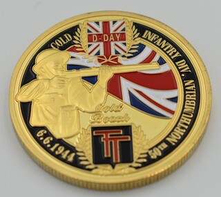 Coin (item) - Medallion D-Day Gold Beach-50th Northumbrian