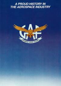 Pamphlet (item) - GAF Collection - A Proud History in the Aerospace Industry - 4page A4 phamplet, GAF Collection - A Proud History in the Aerospace Industry