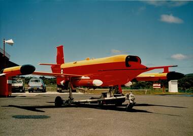 Photograph (item) - GAF Collection - Assorted Jindivik Mission Profile Photos - mostly A4, promotional, multiple copies, sizes and saturations, GAF Collection - Assorted Jindivik Mission Profile Stock Photos - N11-752 - Static, Takeoff, Ferry, Deploy Target and Landing Skid