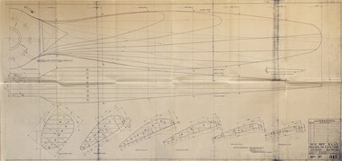 Drawing (item) - (SP) Drg No 289 RAAF Tech Dept - blueprint drawings - Tipping for Propeller, Circular Arc Aerofoils and Pendulum, Pitch & Track Tester (no stated associated aircraft given)
