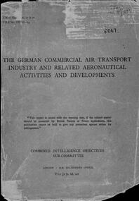Document (item) - (SP) German Commercial Air Transport and Related Activities and Developments