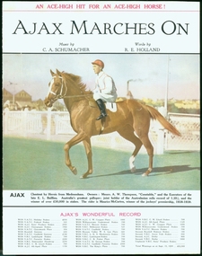 Sheet music, 'Alax' Marches On