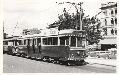 Ballarat tram 43 Sturt St 11-3-1961