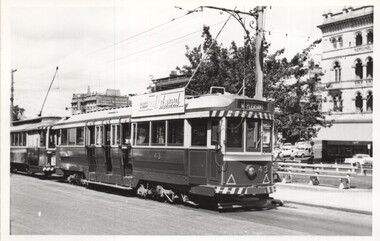 Ballarat tram 43 Sturt St 11-3-1961