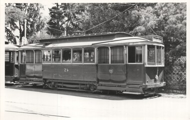 Black & White - Tram 21 at Depot