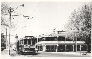 Black & White - Tram 37 in Sturt St at Dawson St