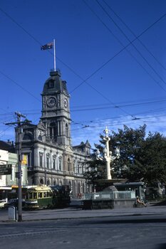 Set of 8 colour 35mm slides of Ballarat Trams May 1971