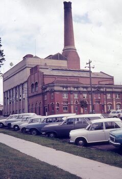 Photograph of Geelong A Power Station from Yarra St