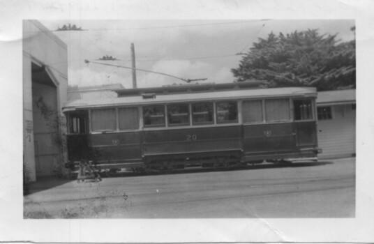 Photograph - Black & White - Ballarat 20 at the depot
