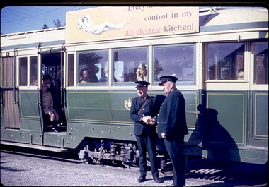 Colour photograph - Lots of handshakes on the last day - Joy Waller - 19-9-1971